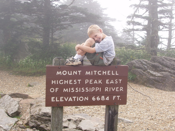 lars at Mt Mitchell