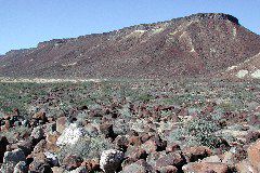 volcanic mesas just south of Bahia San Ignacio