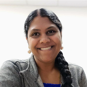 Closeup of Nitya Bhaskaran